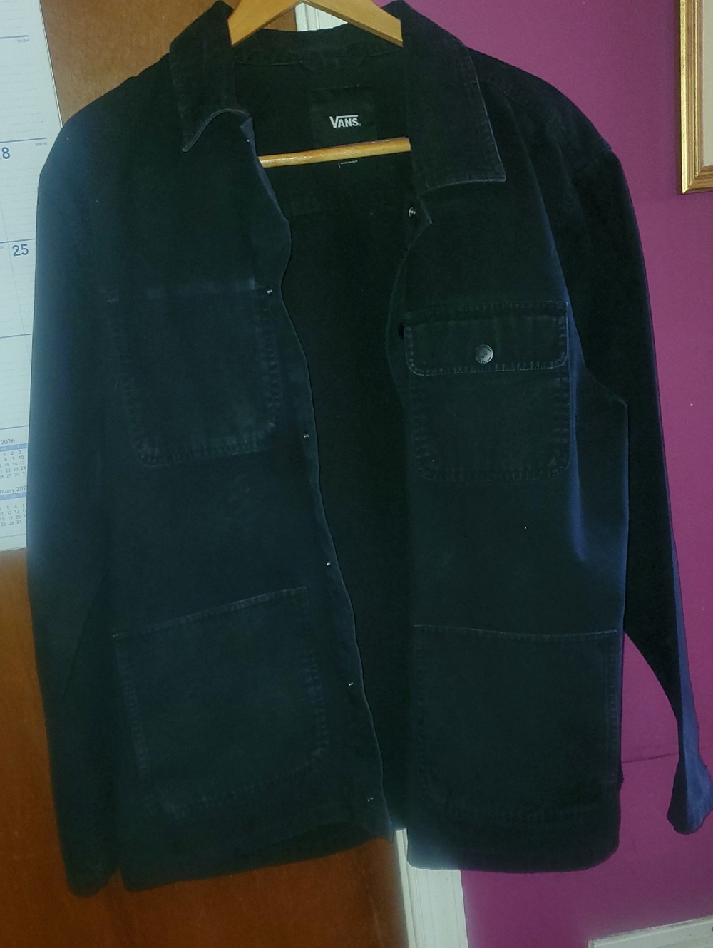 Vans Black Corduroy Shirt Jacket